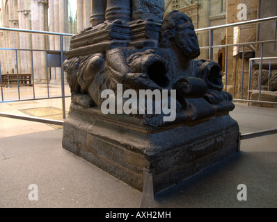 Statue von "Santo Dos Croque". Kathedrale von Santiago De Compostela. Galizien. Spanien Stockfoto