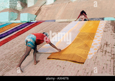 Dobhi Ghats Varanasi Indien Stockfoto