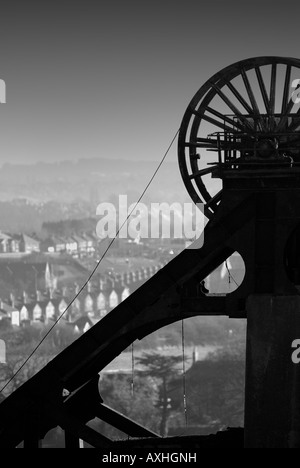 Pleasley Zeche Kopf Aktien Stockfoto