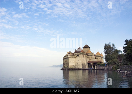 Mittelalterliche Burg von Chillon Stockfoto
