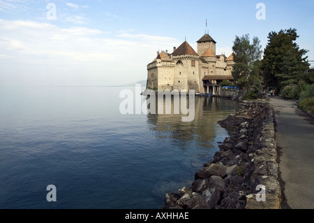 Mittelalterliche Burg von Chillon Stockfoto