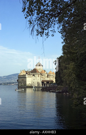 Mittelalterliche Burg von Chillon Stockfoto