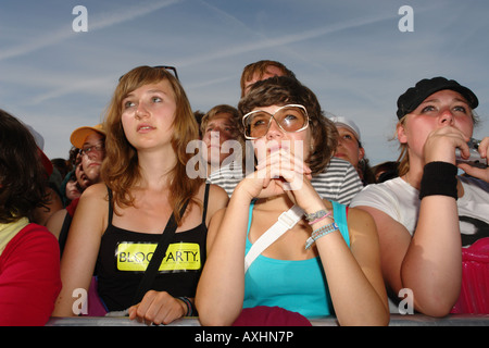 Menschen bei einem Open air genannt Southside Neuhausen Ob Eck Deutschland Stockfoto