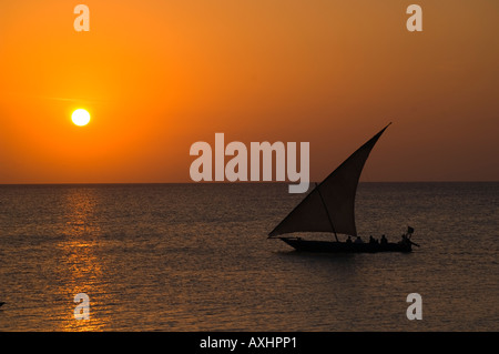 Tansania Sansibar dhow Stockfoto