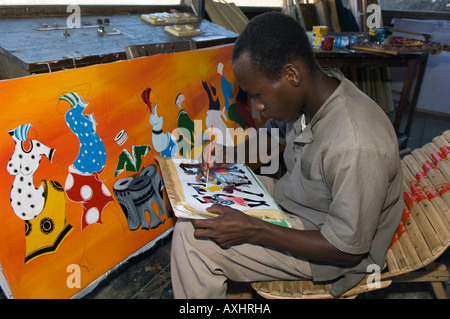 Tansania Sansibar Stonetown Maler Stockfoto