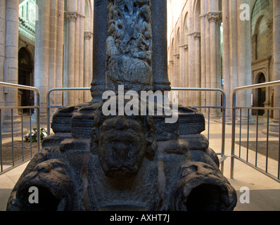 Statue von "Santo Dos Croque". Kathedrale von Santiago De Compostela. Galizien. Spanien Stockfoto