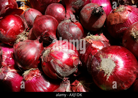 Vegetarische Bauernhof Essen Straßenmarkt Anbieter Kauartikel Shop Shop traditionelle mobile Stand Keeper Einzelhandel Apfel orange Gebüsch Pfeffer Stockfoto