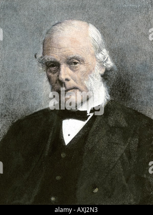 Englische Chirurg Joseph Lister. Hand - farbige Raster eines Fotos Stockfoto