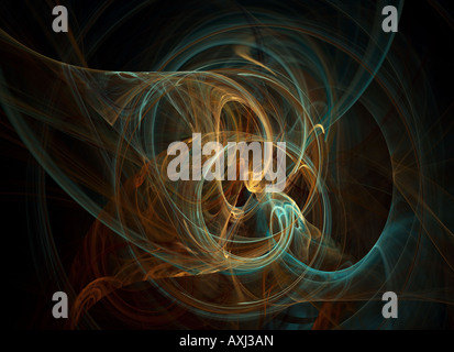 Fraktale Flammen Hintergrund Rendern Sie hochwertige digitale Stockfoto