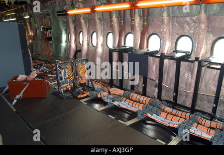 Verdrahtung auf einem Airbus 380-800 getestet am Changi Airport, Singapore. Stockfoto