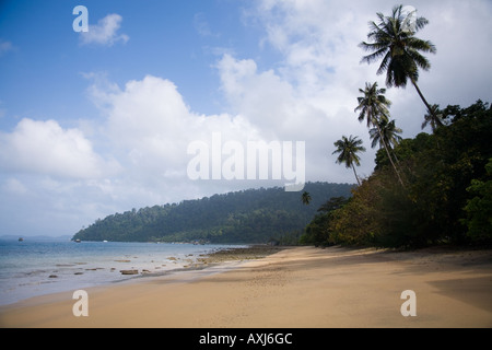 Der Strand von Air Batang Dorf. Tioman Island. Malaysien Stockfoto