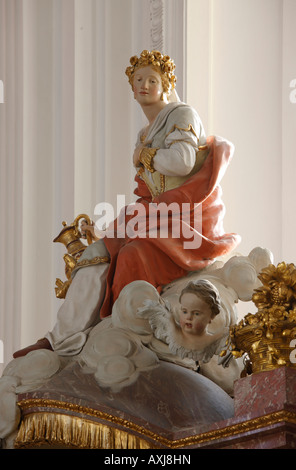 Verrotten Sie eine der Fäule, Abendkonzerte, Dependance Prämonstratenserklosterkirche, Heilige Verena Im Chor Stockfoto