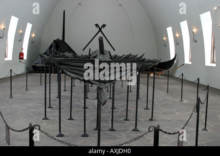 Wikinger-Schiff befindet sich an das Wikingerschiff-Museum in Oslo Norwegen Stockfoto