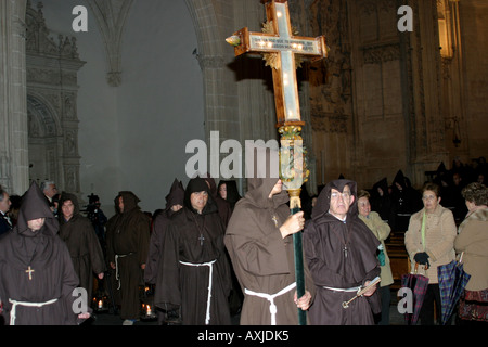 Eine katholische Zeremonie an Ostern in Toledo Spanien. Stockfoto