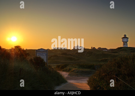 Langeoog Sonnenaufgang "Sonnenaufgang" Stockfoto