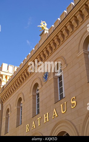 Detail Schwerin alte Rathaus Rathaus Stockfoto