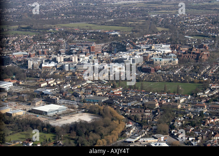 Hohen Niveau schrägen Luftbild östlich von Uxbridge London UB10 England UK Feb 2006 Stockfoto