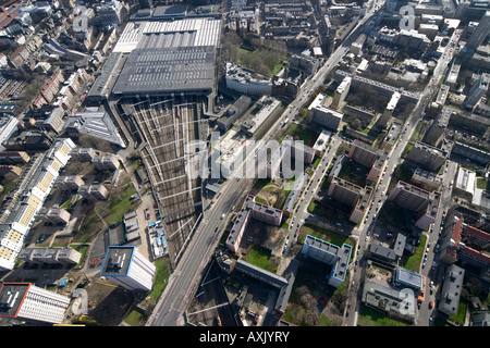 Hohen Niveau schrägen Luftbild südöstlich von Euston Station London NW1 England UK Feb 2006 Stockfoto