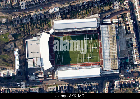 Hohen Ebene vertikale Luftaufnahme unten der Arsenal Football Club Highbury-Stadion London N7 N5 England UK Januar 2006 Stockfoto