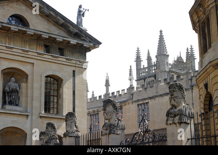 Clarendon Gebäude und Bodleian Bibliothek, Oxford, England, UK, Großbritannien Stockfoto