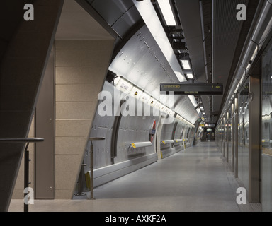 SOUTHWARK U-BAHNSTATION JUBILEE LINE Stockfoto