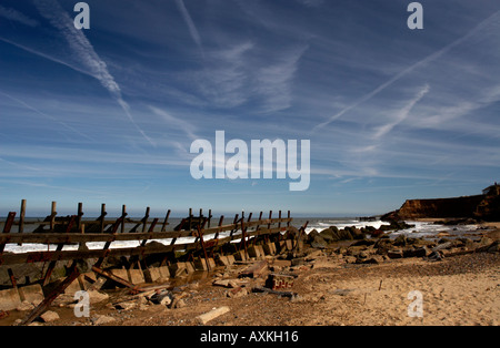 Happisburgh Strand Stockfoto