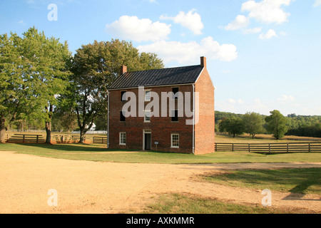 Der Appomattox County Jail in Appomattox Court House nationaler historischer Park, Virginia. Stockfoto