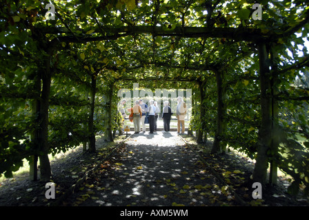 Arbor Tunnel in Levens Hall und Gärten, Cumbria, England Stockfoto