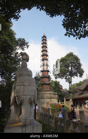 Pagode am Wenshu Yuan, Chengdu, China Stockfoto