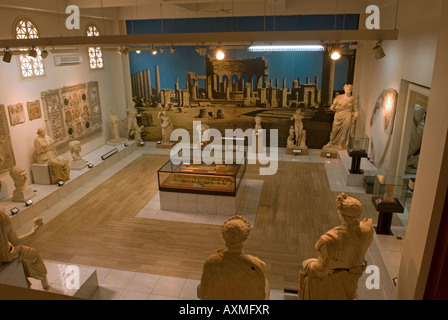 Galerie 9 Erdgeschoss gewidmet römischen Relikte aus Leptis Magna in der Jamahiriya Museum Green Square Tripoli Libyen Stockfoto