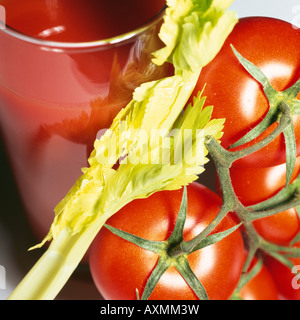 Tomatensaft Stockfoto