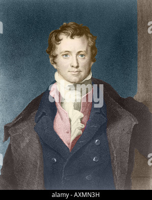 Der britische Physiker Sir Humphry Davy (1778-1829). Stockfoto