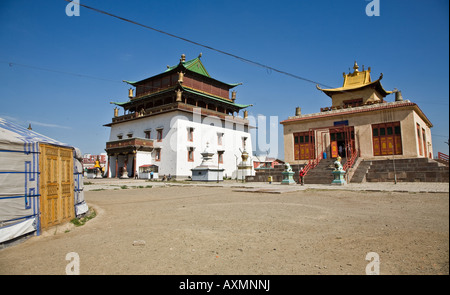 Gandantegchinlen Chiid Kloster Ulaaan Bator Mongolei Stockfoto