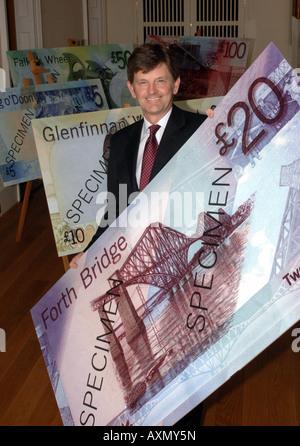 BANK OF SCOTLAND STELLT EINE NEUE SERIE VON BANKNOTEN Stockfoto