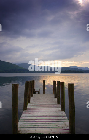 Ashness Landung auf Derwentwater, Lake District, Cumbria, England Stockfoto