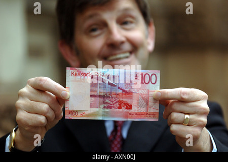 BANK OF SCOTLAND STELLT EINE NEUE SERIE VON BANKNOTEN IM JAHR 2007 Stockfoto