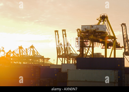 Keppel Harbour Hafen von Singapur Tanjong Pagar Singapur Stockfoto