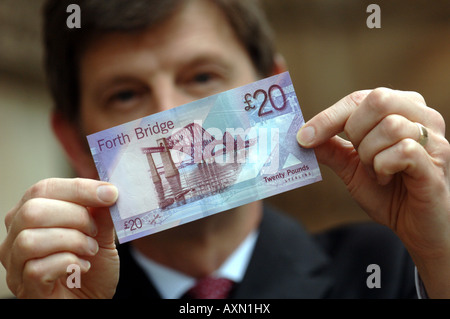 BANK OF SCOTLAND STELLT EINE NEUE SERIE VON BANKNOTEN Stockfoto