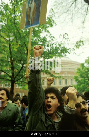 Belagerung der iranischen Botschaft, Kensington London England April 1980 1980er Jahre HOMER SYKES Stockfoto