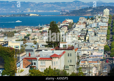 Luftaufnahme der Bucht von San Francisco Stockfoto
