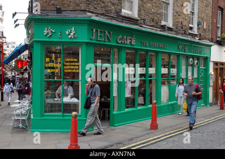 Jen Cafe in London Chinatown bei Newport Stockfoto