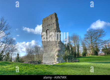 Ruinen von Bramber Castle, West Sussex, England, Großbritannien Stockfoto