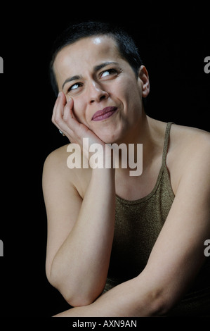 Studio-Porträt der Frau Stockfoto