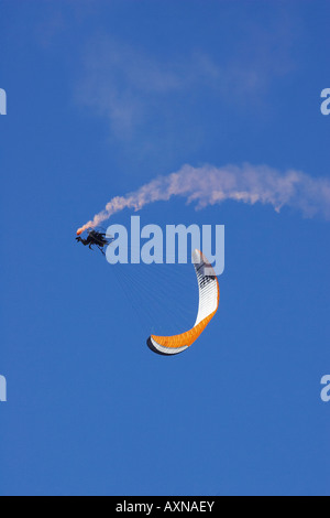 Paramotor Kunstflug Wanaka Neuseeland Südinsel Stockfoto