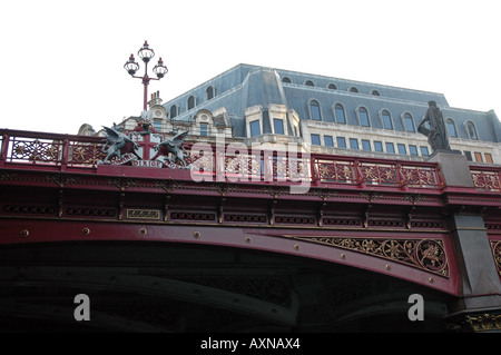 Holborn Viaduct Brücke über Farringdon Road in London, Großbritannien Stockfoto