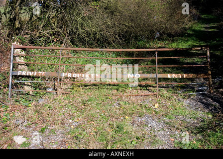 Private Property Zeichen Stockfoto