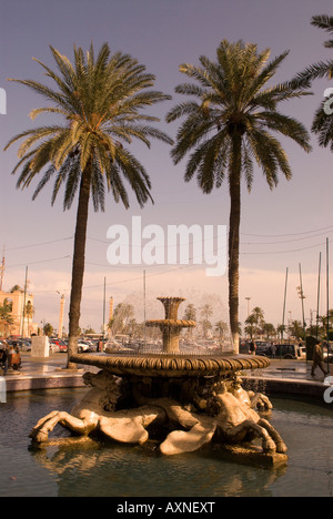 Italienische Brunnen Green Square Tripolis Libyen Stockfoto