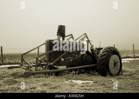 Alten John Deere Traktor Stockfoto