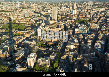 Ein Foto von London von der Spitze des Turmes BT Stockfoto