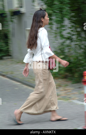 als Tourist in Amsterdam Stockfoto